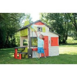 Smoby Ducha de mano 3 en 1 compatible con hogares Smoby, ajustable, para jardín