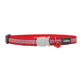 Red Dingo Collar Union Jack Flag On Red 20-32 cm 12 mm