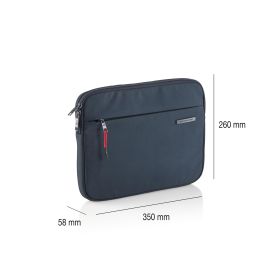 Miquelrius MR19567 Funda Portátil 13/14 pulgadas Bag To Work Marino con protección 360º y acolchado, poliéster repelente al agua