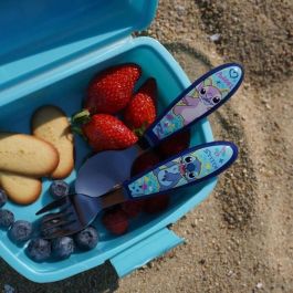 Thermobaby AAAPI35725 Juego de 2 cubiertos Lilo & Stitch Tenedor + Cuchara Acero inoxidable