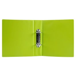 Carpeta De 2 Anillas 40 mm Redondas Liderpapel A5 Carton Forrado Pvc Verde