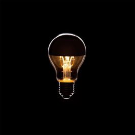 Bombilla LED E27 4W 273Lm 2000ºK Filamento A6 Reflector Plata 40.000H [WR-A60-SILVER-4W-WW