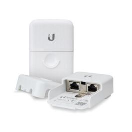 Ubiquiti ETH-SP Protector de Sobretensiones Ethernet Gen 2, Soporte PoE IEEE 802.3af