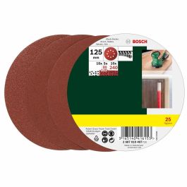 Bosch PEX 400 AE Lijadora Rotorbital Excéntrica Compacta 350W con Plato de 125mm, Velocidad Variable, Sistema Microfiltro y Estuche
