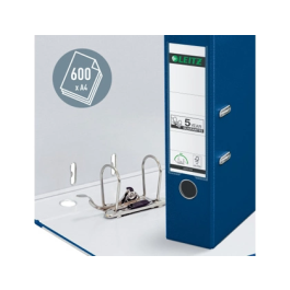 Leitz Archivador de Palanca 180º DIN A4 Maxi Polipropileno Lomo 80 mm Azul