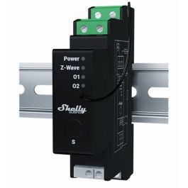 Shelly Wave Pro Shutter Relé para Carril DIN Z-Wave, Control de Persiana/Estor, Negro, Plástico, 110-240V, 16A Precio: 141.50000029. SKU: B189YH7LNF