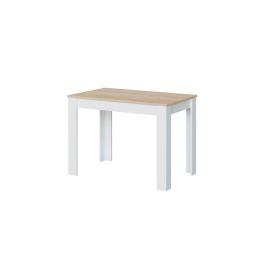 Loungitude AUC8423490267173 Mesa de comedor LILIAN L109 x P67cm - Diseño Blanco y Madera