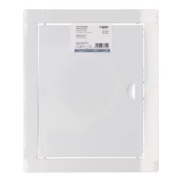 Tapa de registro rectangular empotrable acero blanco 20x25cm