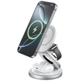 Vention FGEI0 Base de Carga Inalámbrica 3 en 1 MagSafe 15W para iPhone, Apple Watch y AirPods, Plegable con Rotación 360° Precio: 36.99000008. SKU: B14XRG5PRX