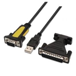 Aisens Conversor Usb A Serie Tipo A-M Rs232 Db9-M Db25-M Negro 1,8 M Aisens Conversor Usb A Serie Tipo A-M Rs232 Db9-M Db25-M Negro 1,8 M
