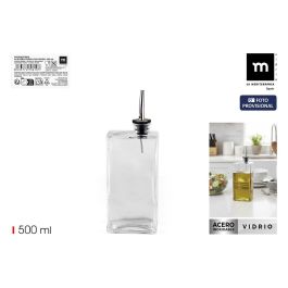 La Mediterranea Aceitera de Vidrio con Tapón 500 ml - 8.6x5.2x23.7 cm Precio: 35.50000003. SKU: B1CNXJQHGM