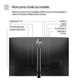 HP Series 5 Pro 524pn Monitor WUXGA de 24 pulgadas - Claridad Visual y Confort Ajustable, Diseño Moderno y Elegante