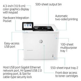 HP Impresora laser monocrono laserJet Enterprise M611dn