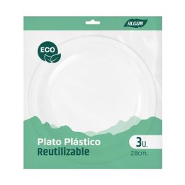 Set de 3 platos redondos de plástico económico, 28 cm - Algon (24 Cajas) Set de 3 platos redondos de plástico económico, 28 cm - Algon (24 Cajas)