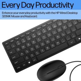 HP USB 320MK Wired Keyboard & Mouse Set - UK HP USB 320MK Wired Keyboard & Mouse Set - UK