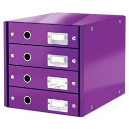 Modulo 4 Cajones Leitz Click&Store Plegable Violeta Precio: 60.99000039. SKU: B1EFQK2AAS
