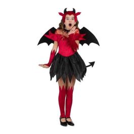 Disfraz diablesa tocado, alas, vestido con cola, guantes y calientapiernas talla 7-9 y Disfraz diablesa tocado, alas, vestido con cola, guantes y calientapiernas talla 7-9 y
