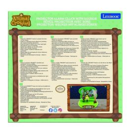 Lexibook Reloj Despertador Infantil Animal Crossing Proyector 3D con 4 Sonidos y Luz Nocturna - Tom Nook & Marie