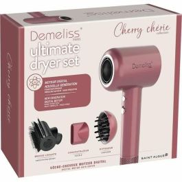 Demeliss Secador de Pelo DEM3666085213765 Ultimate Dryer Set 1600 W Difusor Magnético Cherry Chérie
