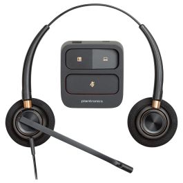 HP Poly Auriculares Binaurales EncorePro 520 con Desconexión Rápida (89434-02), Diadema, Alámbrico, Llamadas/Música