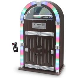 Inovalley RETRO32 JukeBox Vinilo, CD, FM, Bluetooth, 2x30W, Pantalla LCD, Acabado Madera Precio: 299.49999981. SKU: S7165922