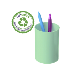 Archivo 2000 Portalápices Ecogreen Reciclado Verde Pastel 75x105 mm