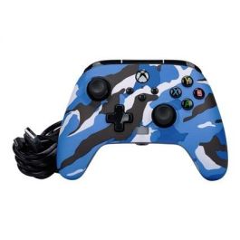 Enhanced Mando Con Cable Xbox Camuflaje Azul POWER A 1525941-01