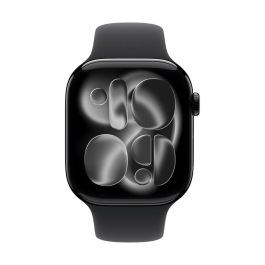 Apple Watch Series 11 GPS 42 mm Caja Aluminio Negro Azabache Correa Deportiva Negra Talla S/M MEQT4ZRA