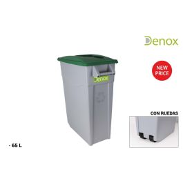 Denox Cubo Basura Reciclaje 65L Verde, 29 x 67 x 59 cm (2 Unidades) Precio: 68.88999964. SKU: B19C5M35A3