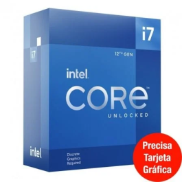 Intel Procesador Core i7-12700KF LGA 1700 Escritorio Caja 25 MB Smart Cache Doble Canal DDR4 DDR5 Precio: 268.79000016. SKU: B1FKCX9HRA