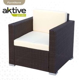 Conjunto de sofá (128x72 cm) + 2 sillones (71x72 cm) + mesa (80x50x32 cm) aktive Conjunto de sofá (128x72 cm) + 2 sillones (71x72 cm) + mesa (80x50x32 cm) aktive