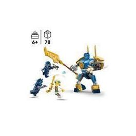 LEGO 71805 Pack de Combate: Meca de Jay Ninjago | Juguete de Construcción con Meca Articulado, Espada y Cañones, 4 Minifiguras