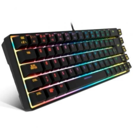 Krom Teclado Gaming Kalista NXKROMKALISTASP Membrana RGB 62% N-19 Anti-ghosting Compacto Mini