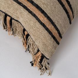 Cojín Beige-Ocre Algodón/Terciopelo 30 X 50 cm