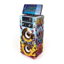 World Brands Tx803856 Altavoz Karaoke Golden Star Bluetooth con 2 Micrófonos, Efecto Eco y Soporte Móvil Portátil World Brands Tx803856 Altavoz Karaoke Golden Star Bluetooth con 2 Micrófonos, Efecto Eco y Soporte Móvil Portátil