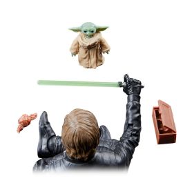 HASBRO Figura Luke Skywalker & Grogu Star Wars The Black Series El Libro de Boba Fett 15cm