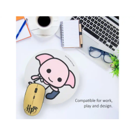 Wondee Alfombrilla Ratón Redonda Dobby Antideslizante Control Preciso 200 mm