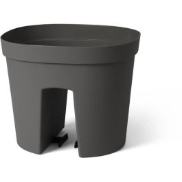 Maceta balaustrada - GARDEN ID Smile - Anth. 30 cm - Se adapta a todas las barandillas - Reserva de agua - reciclada y 100% reciclable Maceta balaustrada - GARDEN ID Smile - Anth. 30 cm - Se adapta a todas las barandillas - Reserva de agua - reciclada y 100% reciclable