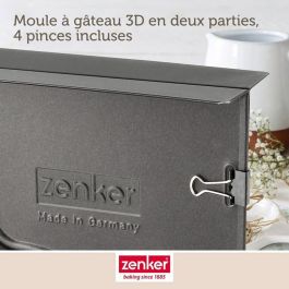 Zenker ZEN1695520255540 - Juego de Moldes 3D y 5 Cortadores de Galletas de Conejito de Pascua
