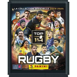 Panini PAN8051708020922 Pack de Inicio Álbum Rugby Top 14 2024-2025 con 2 Fundas y 2 Cromos Gratis