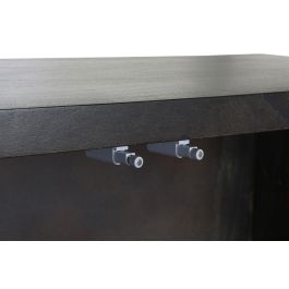 DKD Home Decor Rombo gold Buffet Moderno Marron Oscuro Dorado Acacia Metal 160 x 90 x 40 cm