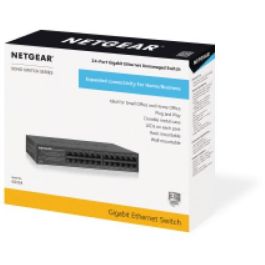 NETGEAR GS324v2 RM Switch Gigabit Ethernet No Administrado 24 Puertos Montaje en Rack Montaje Pared
