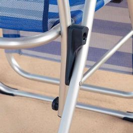 Tumbona de playa reclinable aluminio con cojín aktive 149x49x78/116 cm Tumbona de playa reclinable aluminio con cojín aktive 149x49x78/116 cm