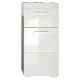 Trendteam Mueble bajo de baño AMANDA TRE4251014141968 - 1 puerta + 1 cajón - Blanco - L37 x P31 x H79 cm Precio: 104.98999995. SKU: B1F8NTGHWE