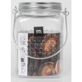 La Mediterranea Tarro de Vidrio con Tapa de Acero y Asa 720 ml (24 Unidades)