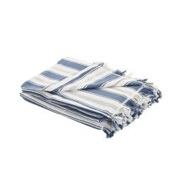 Manta Home ESPRIT Azul Gris Rayas Precio: 23.78999997. SKU: B1H2YEDL75