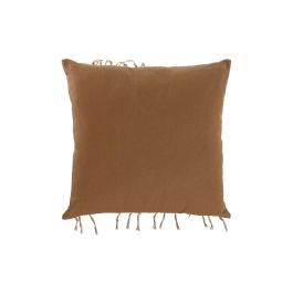 Cojin Boho DKD Home Decor Mostaza Blanco 45 x 45 cm (2 Unidades)