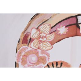 DKD Home Decor Cuadro Abstracto Lienzo Blanco Multicolor 50 x 50 x 2.5 cm (6 Unidades)