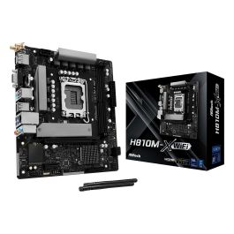 ASRock H810M-X WiFi LGA 1851 para Intel Core Ultra Series 2 DDR5-SDRAM hasta 128GB con WiFi y Bluetooth 5.0 Micro ATX