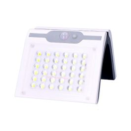 Aplique solar 2w 220lm 6.500k con sensor color blanco edm